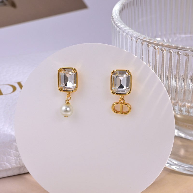 Dior Tribales Pearl Crystal Earrings