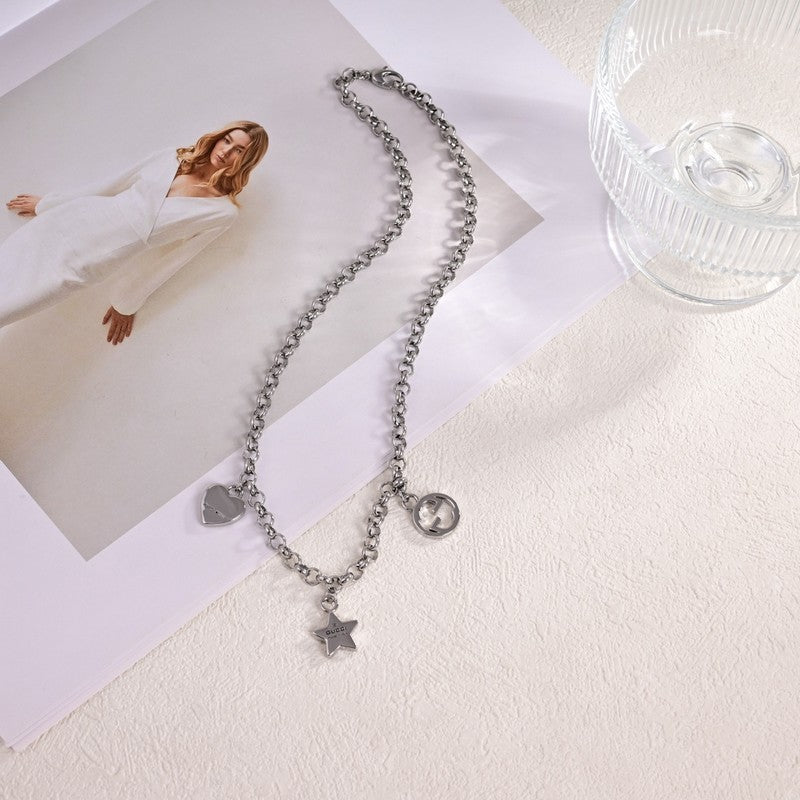 Gucci Double G Star Chain Necklace