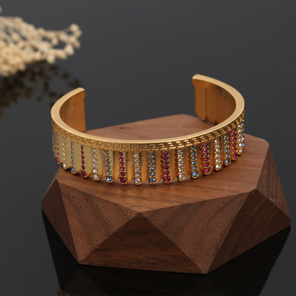 Celine Triomphe Ver Open Cuff Bracelet
