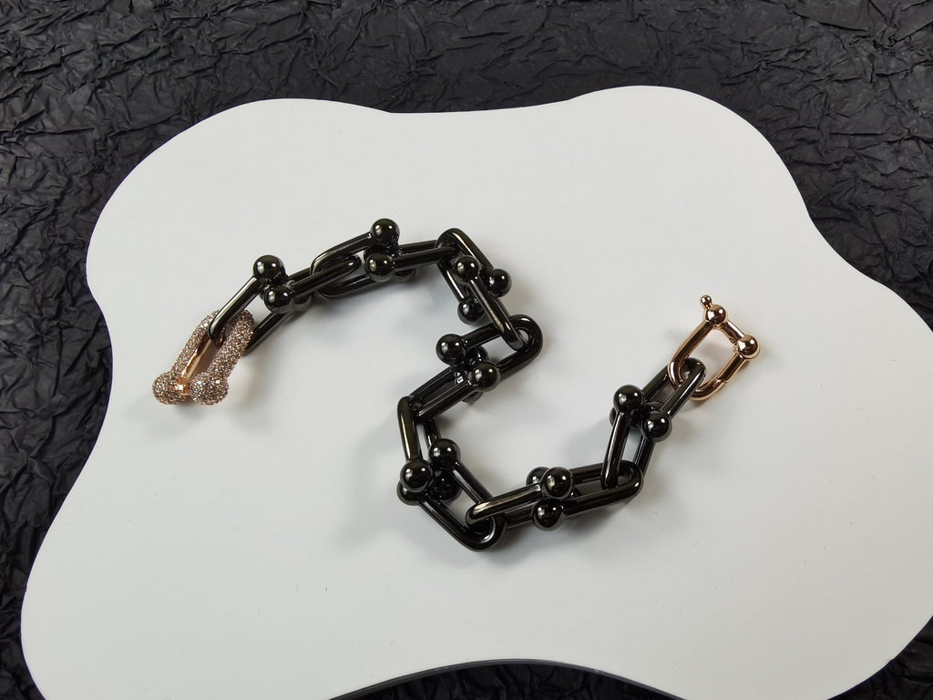 Tiffany HardWear Titanium Bracelet - 18K Rose Gold