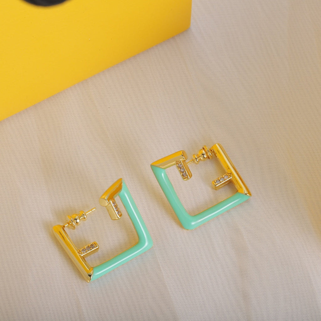 Fendi Vintage Earrings - 18K Yellow Gold