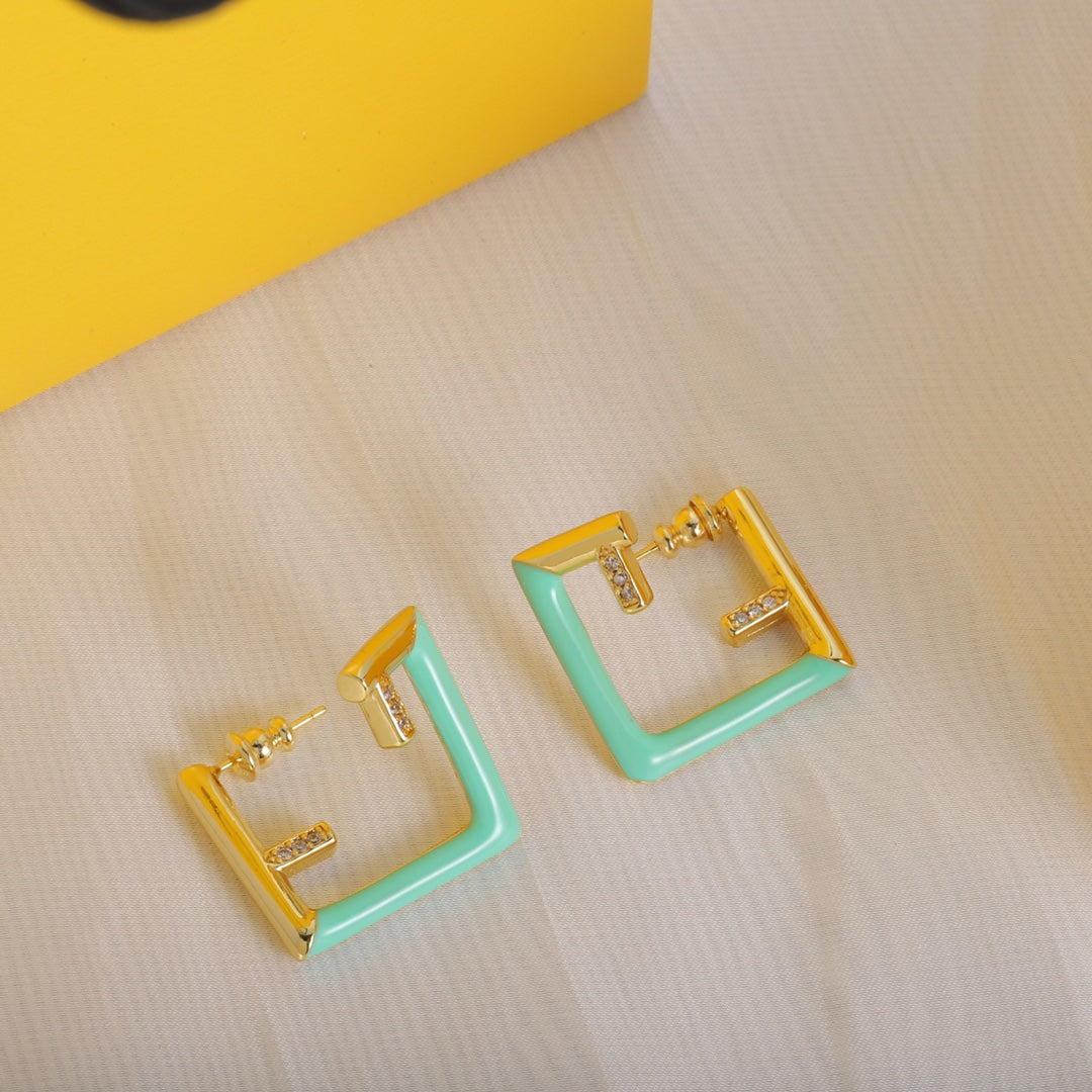 Fendi Vintage Earrings - 18K Yellow Gold
