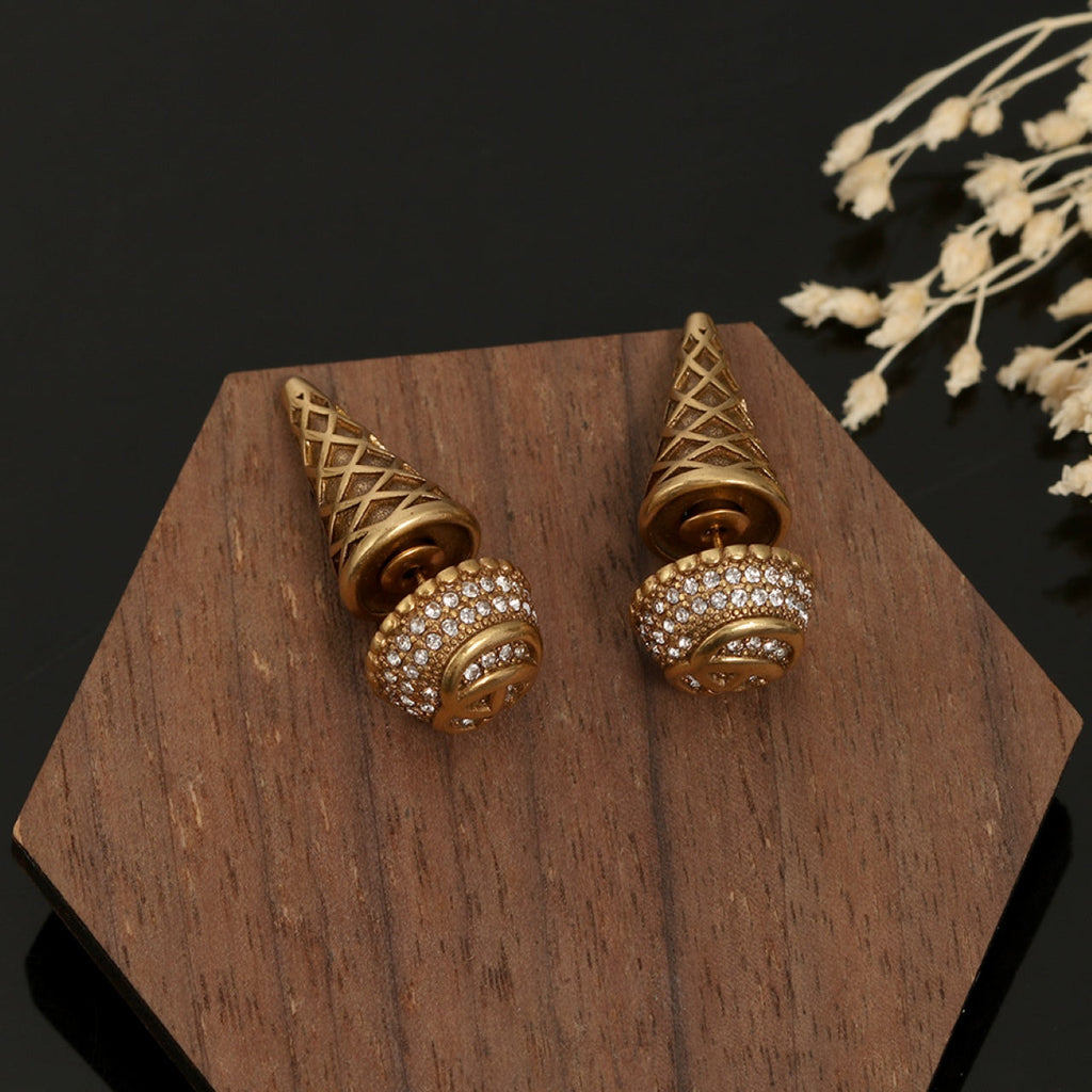 Gucci Double G Vintage Earrings - 18K Yellow Gold