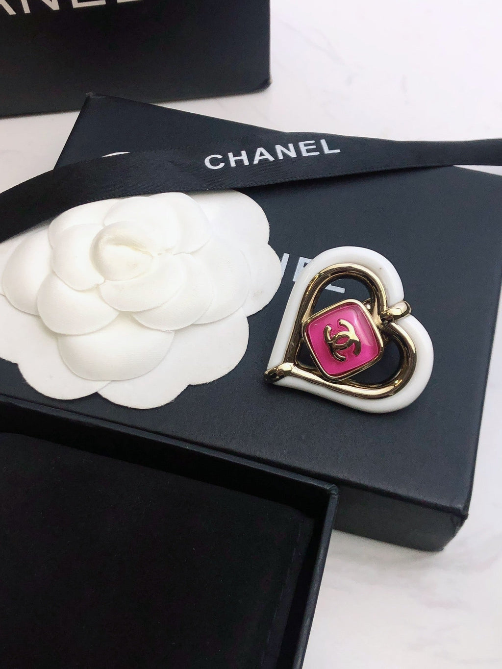 Chanel Heart Brooch