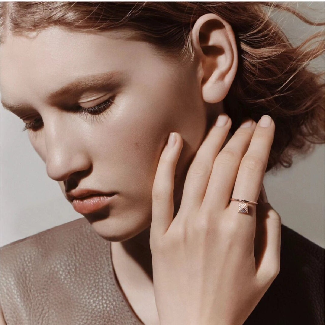 Hermes Chaine D'ancre Verso Ring - 18K Rose Gold