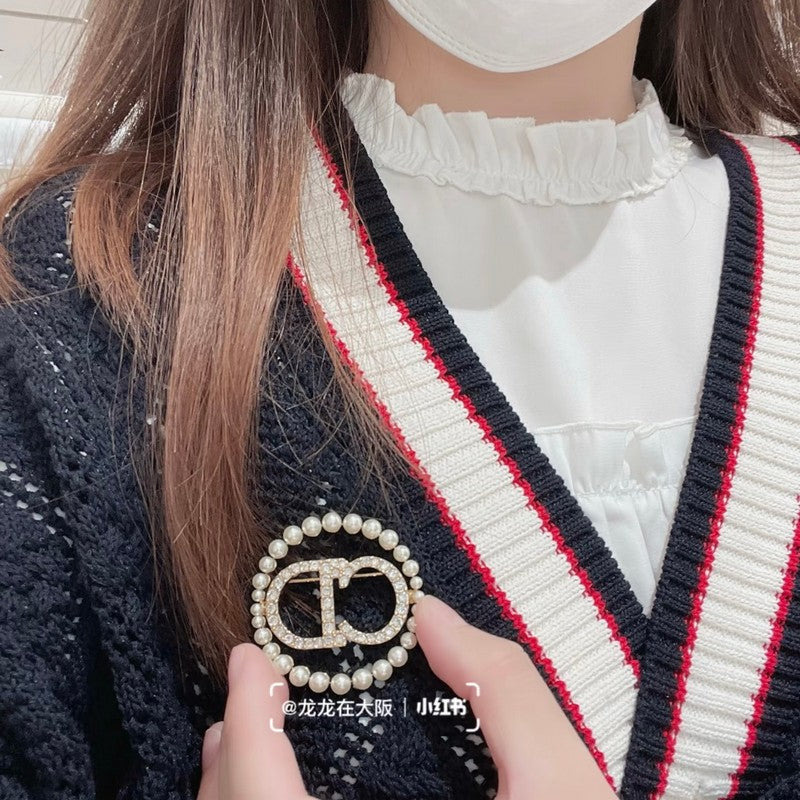 Dior Pearl Brooch