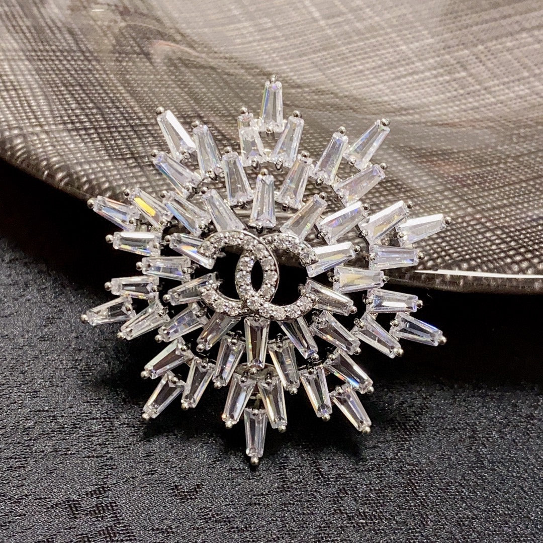 Chanel Snow Flower Brooch
