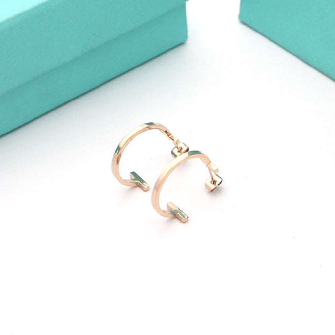 Tiffany Hoop Earrings - 18K Rose Gold