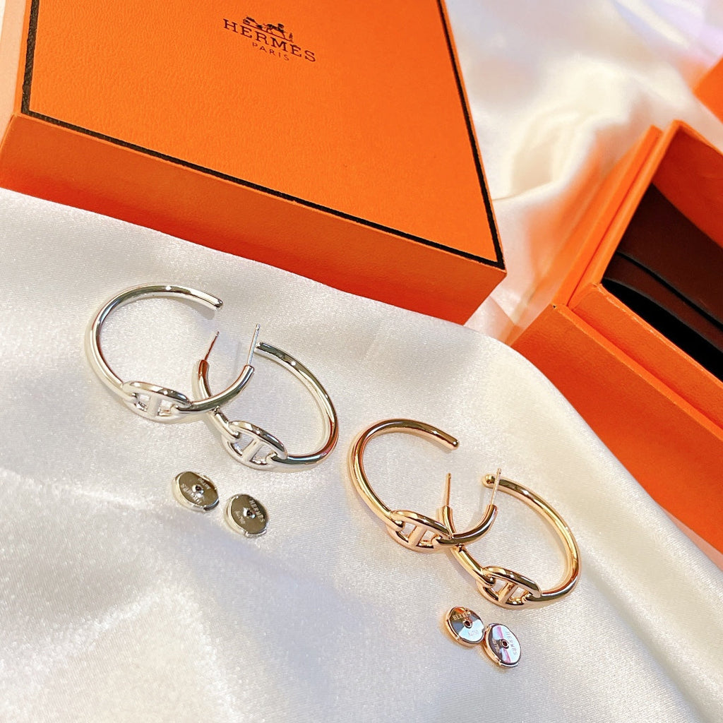 Hermes Chaine D'Ancre Earrings