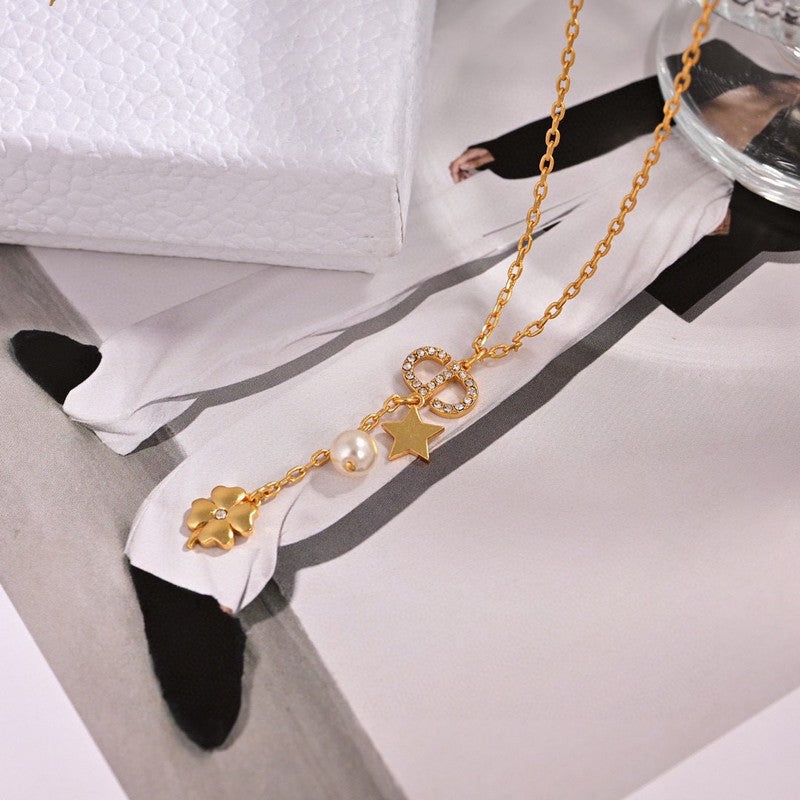 Dior Petit CD Lucky Charms Necklace