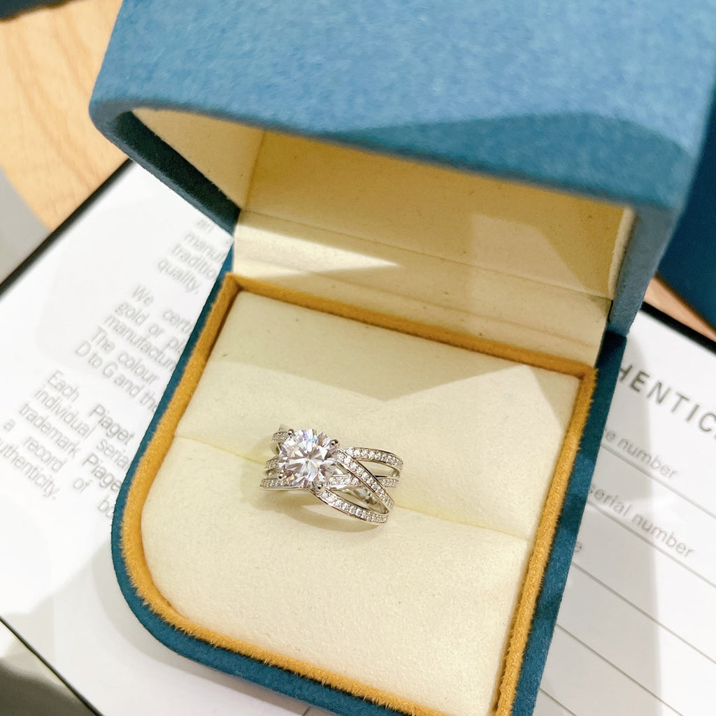 Limelight Jazz Party Ring - 18K White Gold