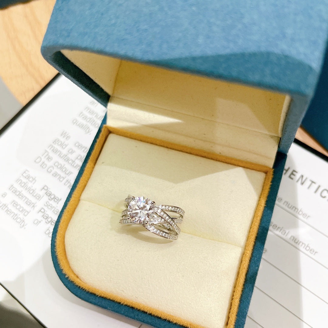 Limelight Jazz Party Ring - 18K White Gold