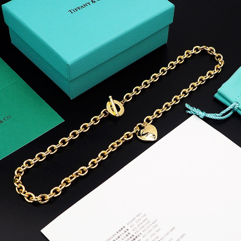 Tiffany Tag Chain Necklace