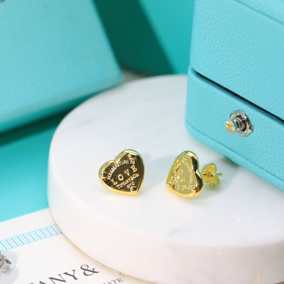 Return to Tiffany Love Earrings - 18K Gold