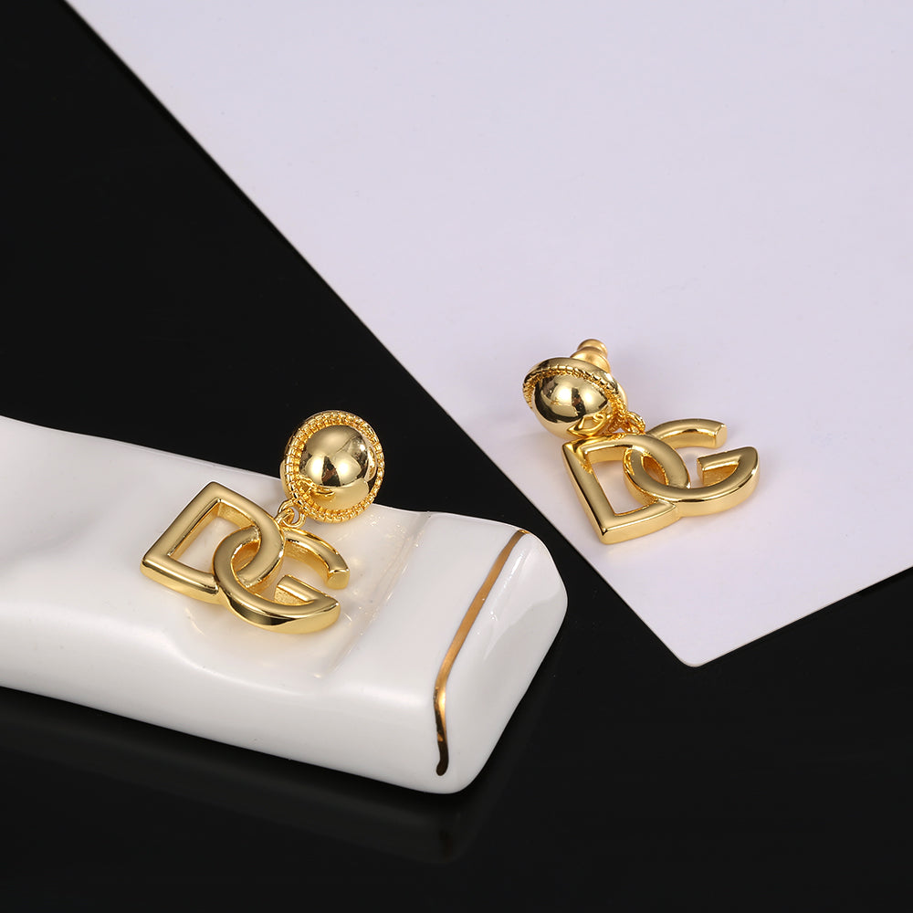 DG Earrings - 18K Yellow Gold