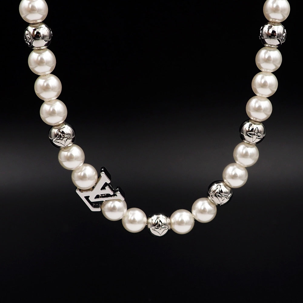 Louis Vuitton Monogram Pearl Necklace