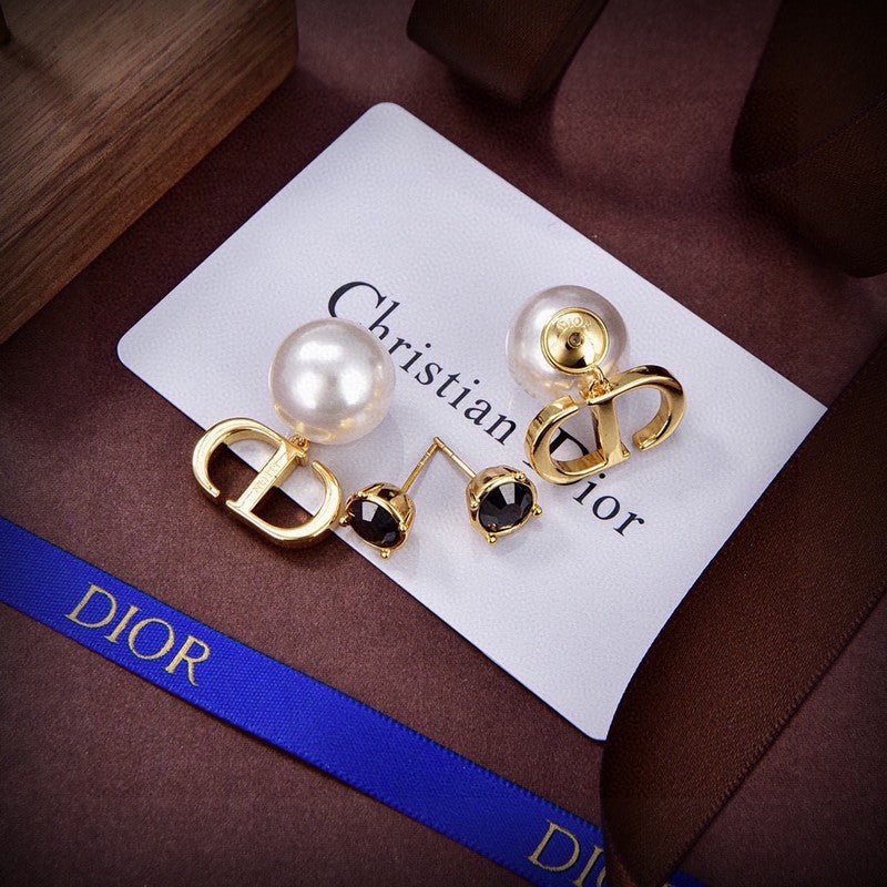 Dior Tribales Black Crystal Earrings