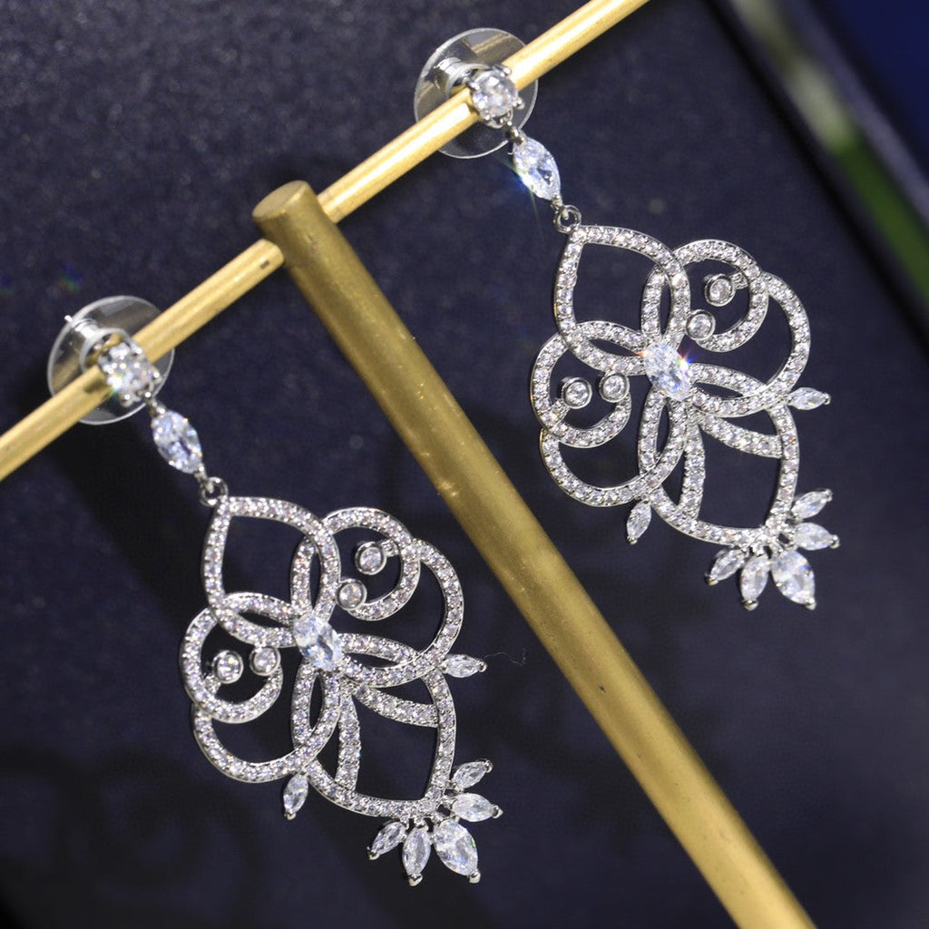 Mythical Journey Earrings - 18K White Gold
