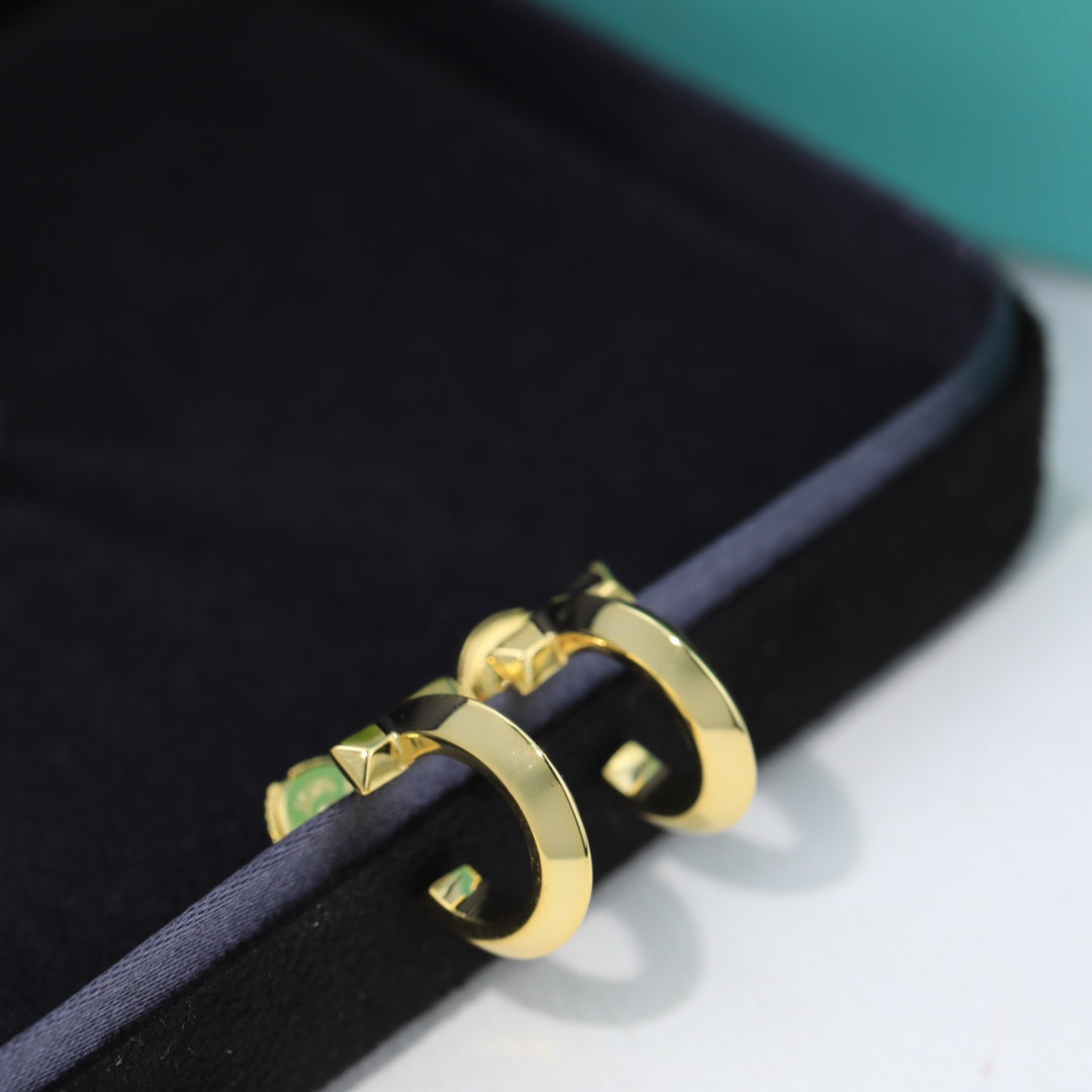 Tiffany Hoop Earrings - 18K Gold