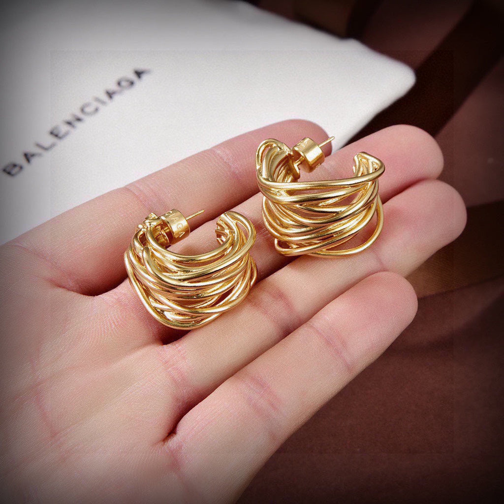 Balenciaga Earrings - 18K Yellow Gold