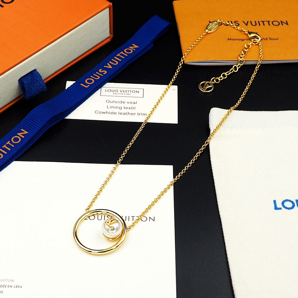 Louis Vuitton Eclipse Pearl Necklace