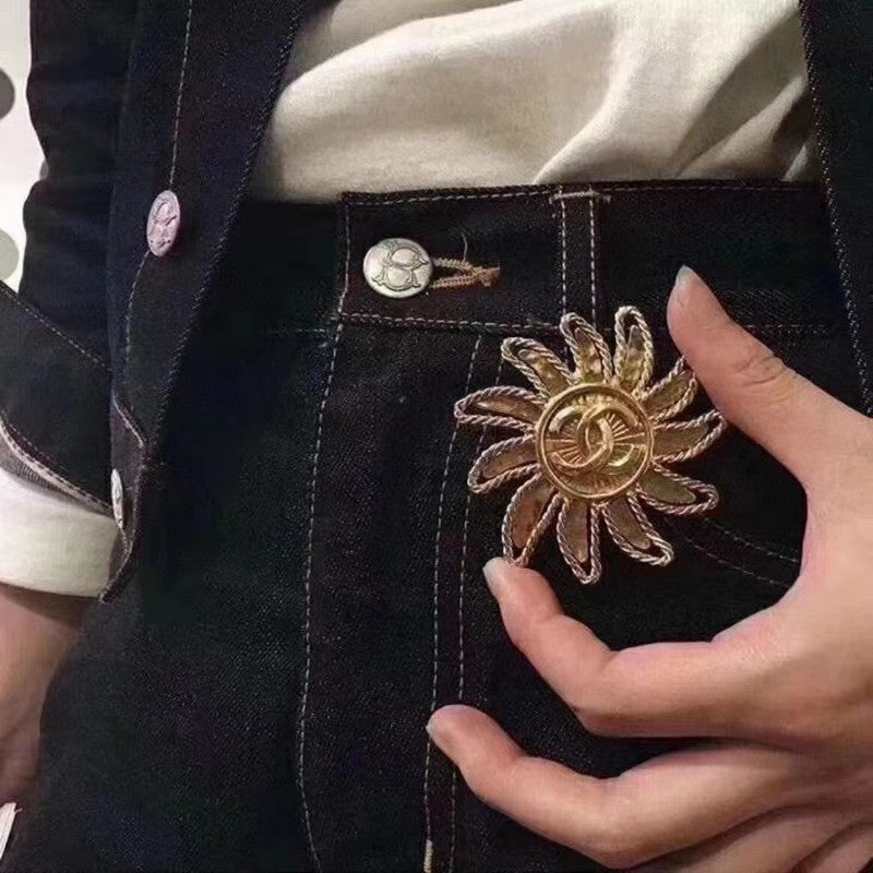 Chanel Sunflower Brooch