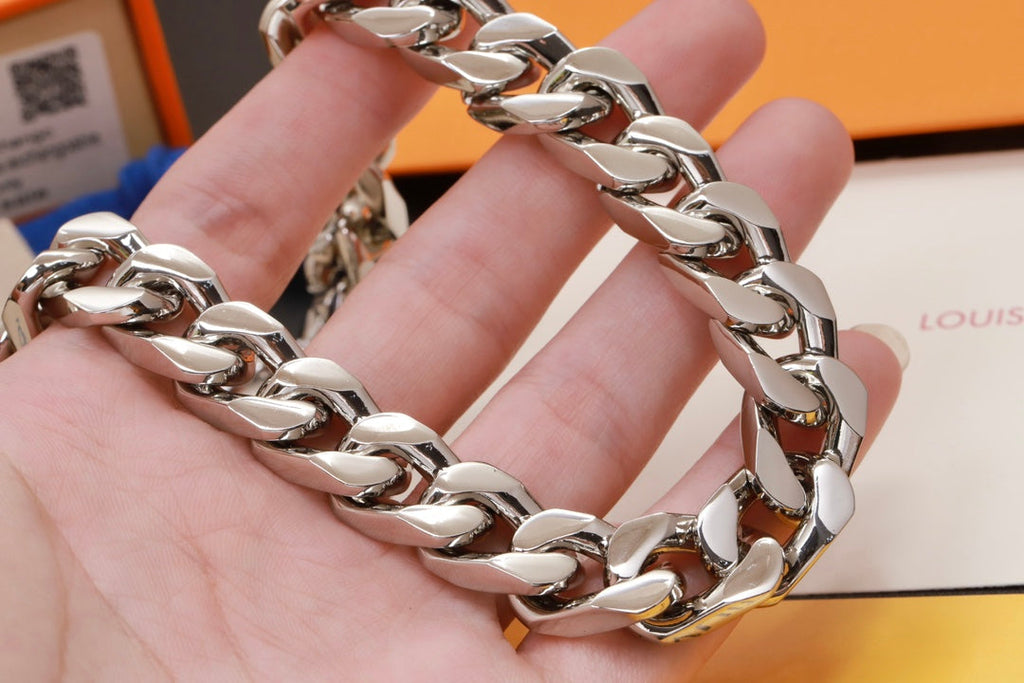 Louis Vuitton Blue Chain Necklace