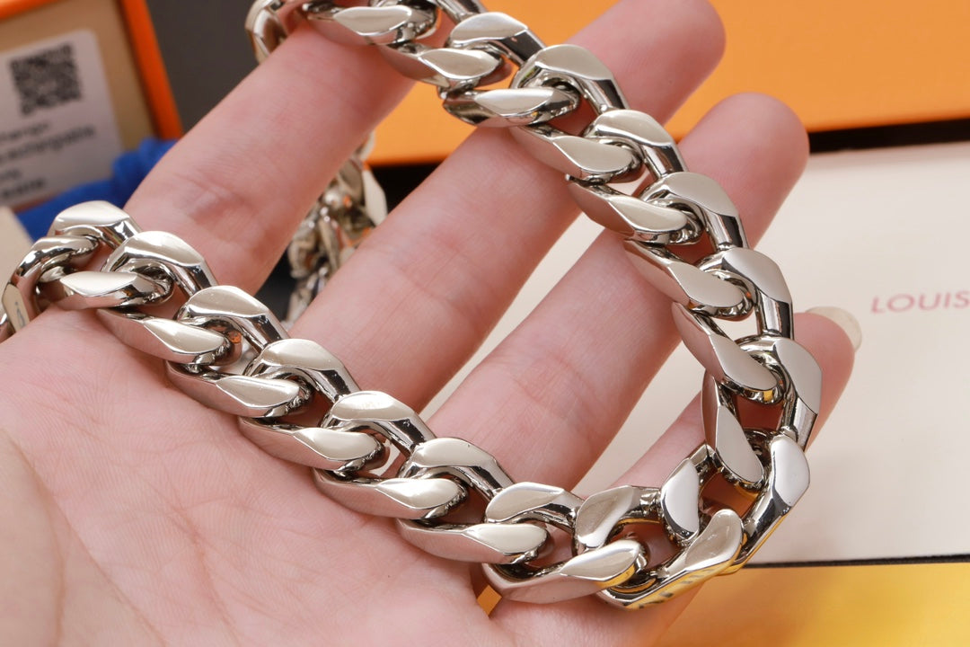 Louis Vuitton Blue Chain Necklace