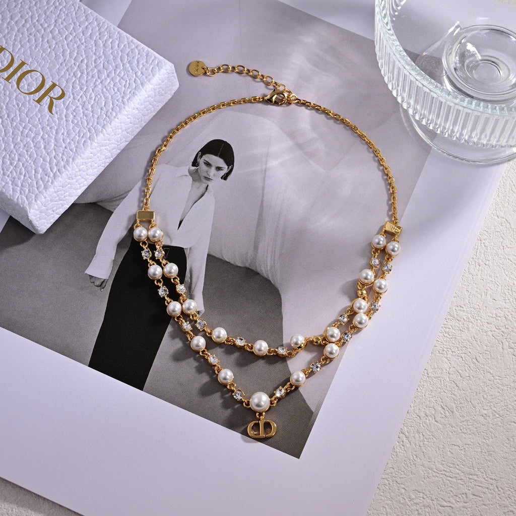 Dior Petit CD Treasure Necklace