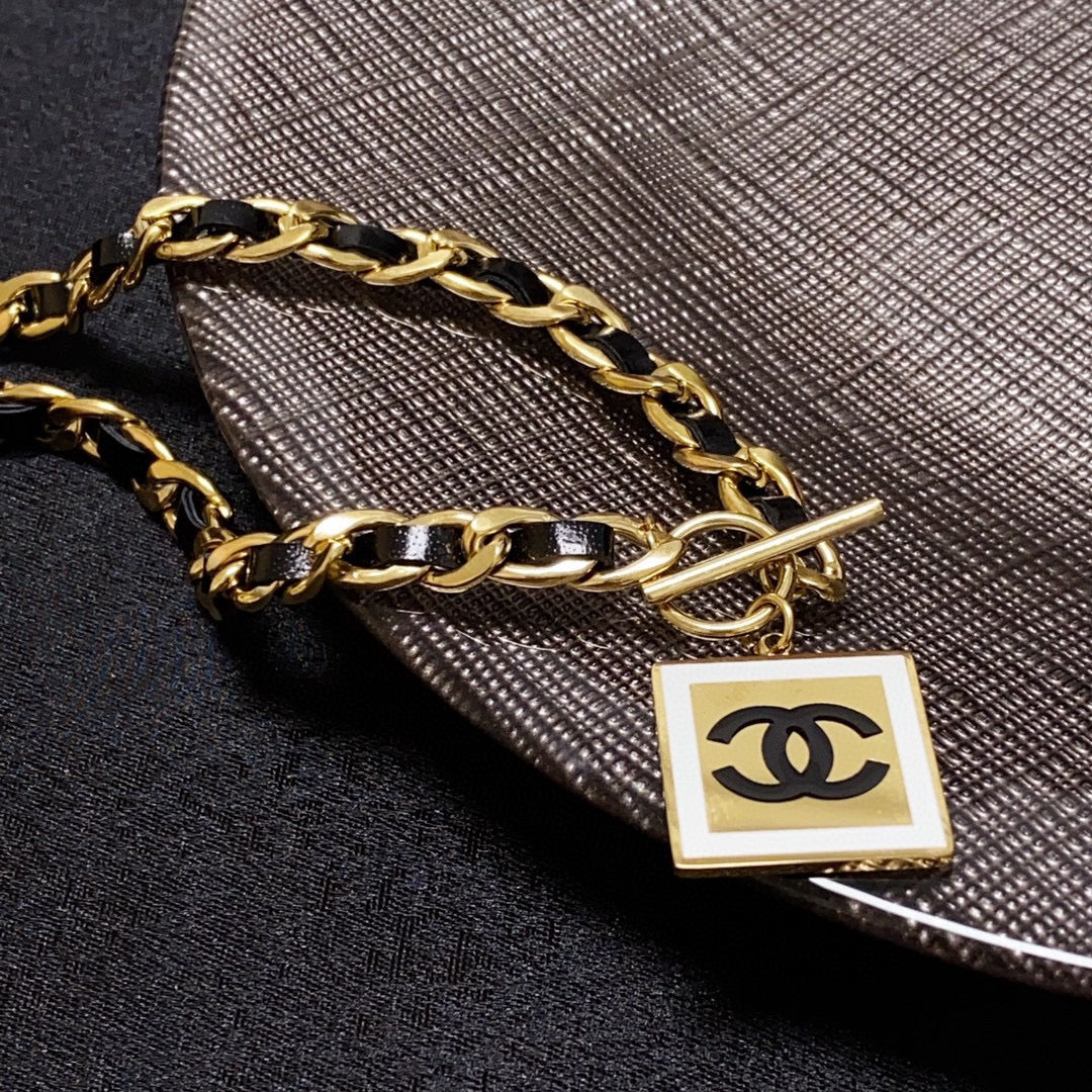 Chanel Leather Choker Necklace