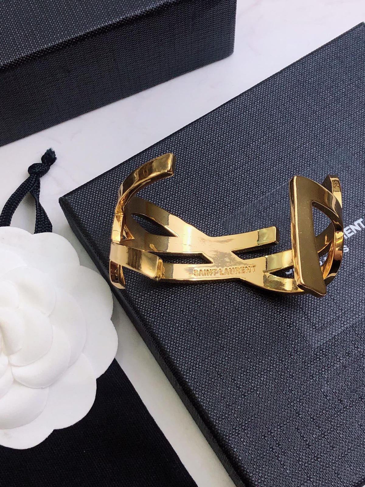 YSL Monogram Cuff Bracelet
