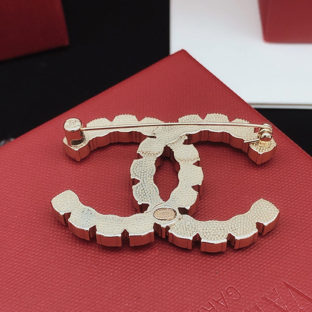Chanel Color Crystal Brooch