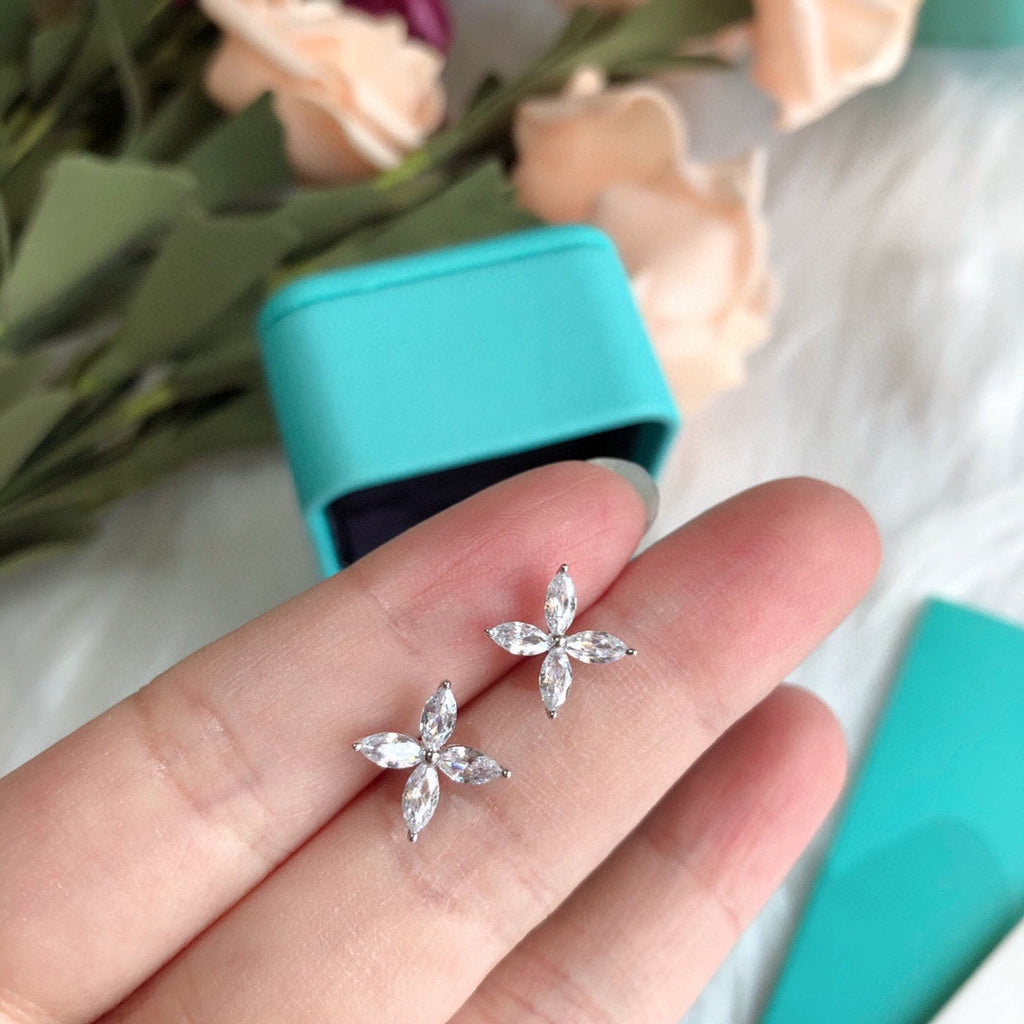 Tiffany Victoria Earrings - 18K White Gold