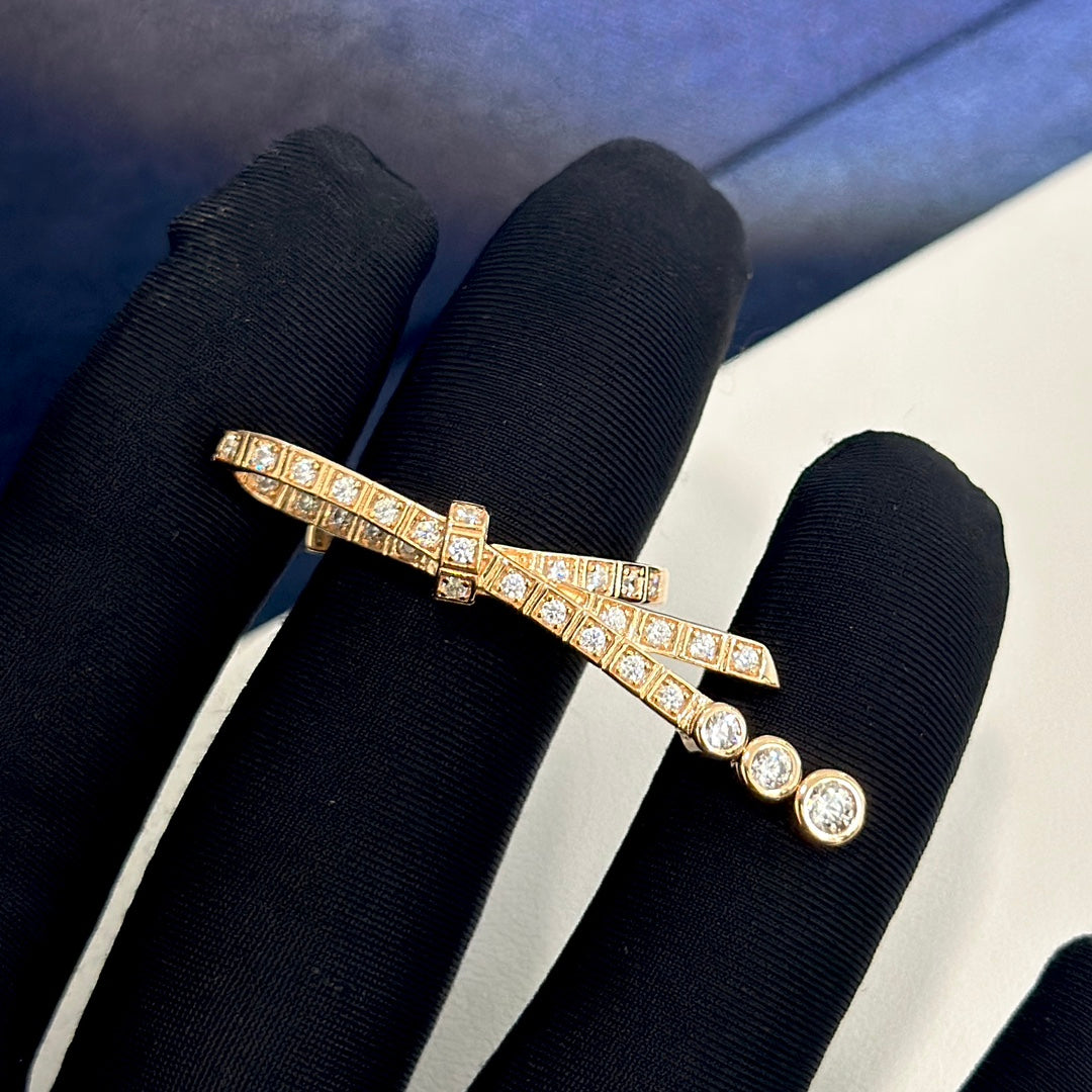 Chanel Ruban Diamond Ring - 18K Rose Gold