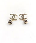 Chanel Pearl Pendant Earrings - 18K Yellow Gold