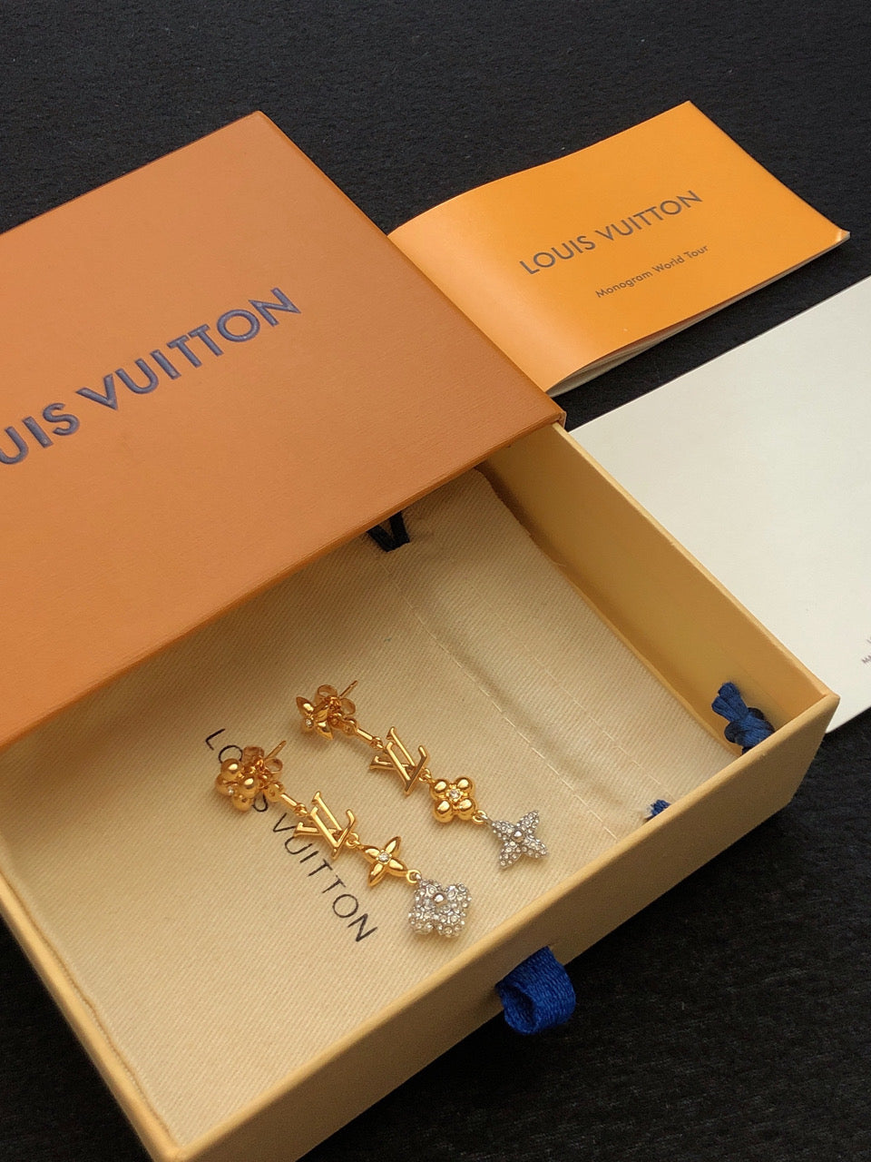 Louis Vuitton Monogram Earrings - 18K Yellow Gold
