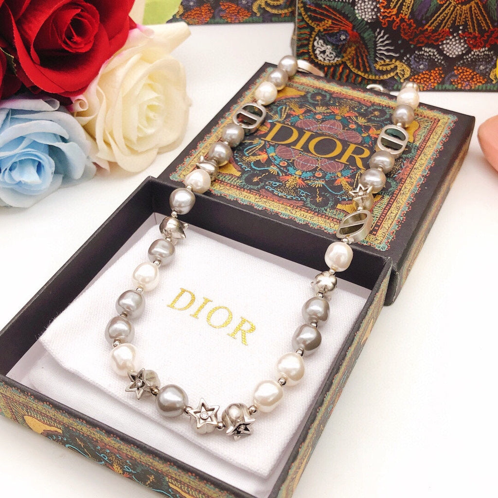 Dior Pearls And Stars Necklace