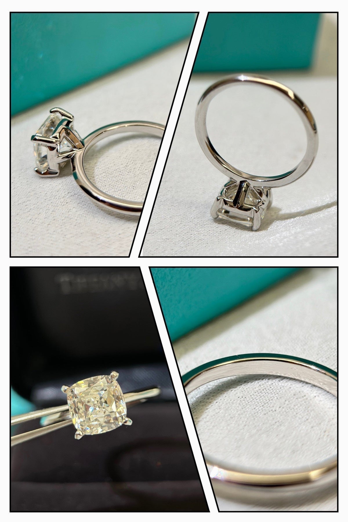 Tiffany True Engagement Ring - 18K White Gold