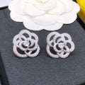 Chanel Camellia Diamond Earrings