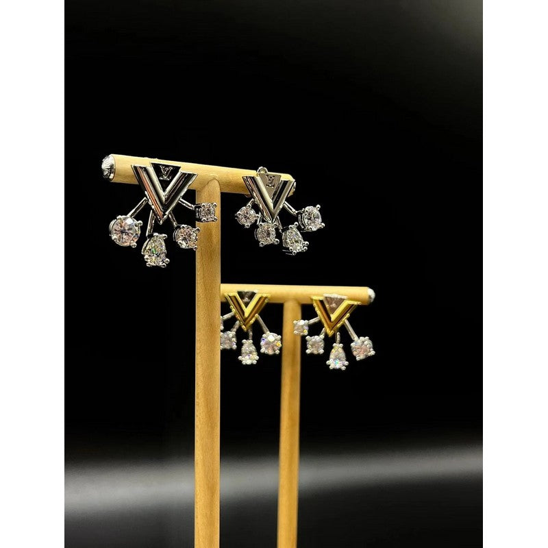 Louis Vuitton Diamomd Earrings - 18K White Gold