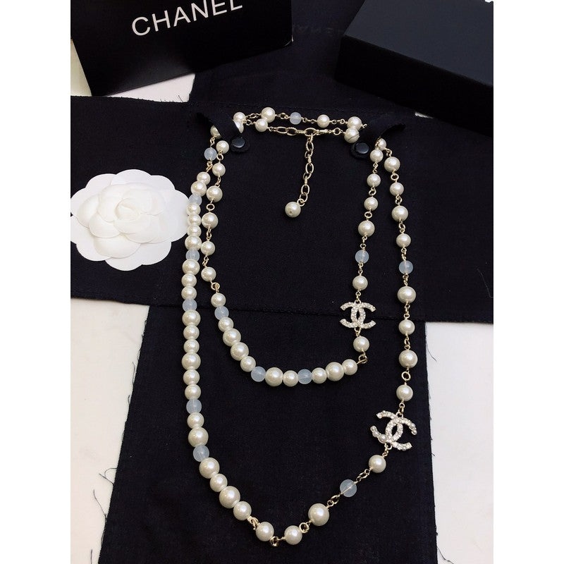 Chanel Long Pearl Necklace