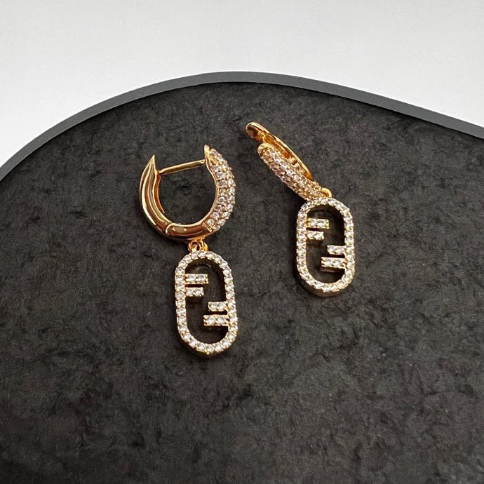 Fendi OLock Earrings - 18K Yellow Gold
