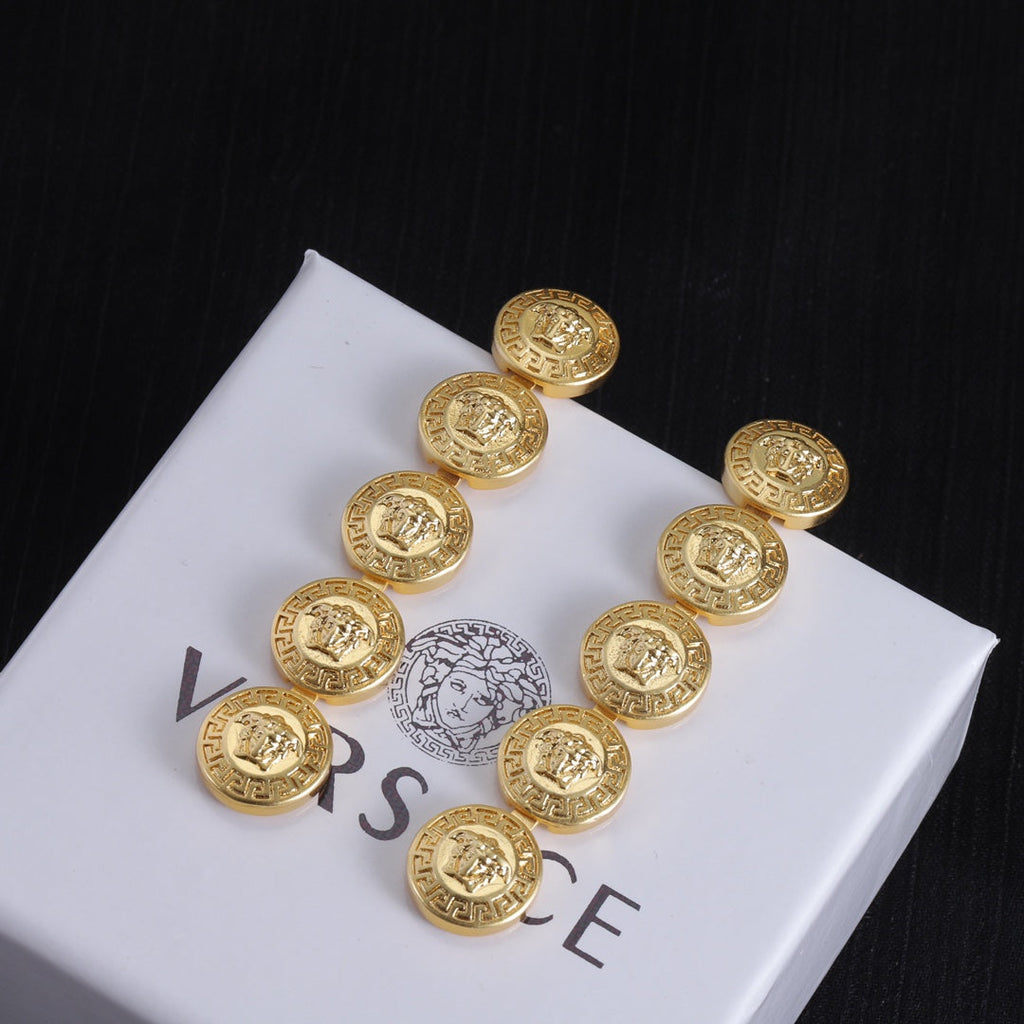 Long Earrings - 18K Yellow Gold