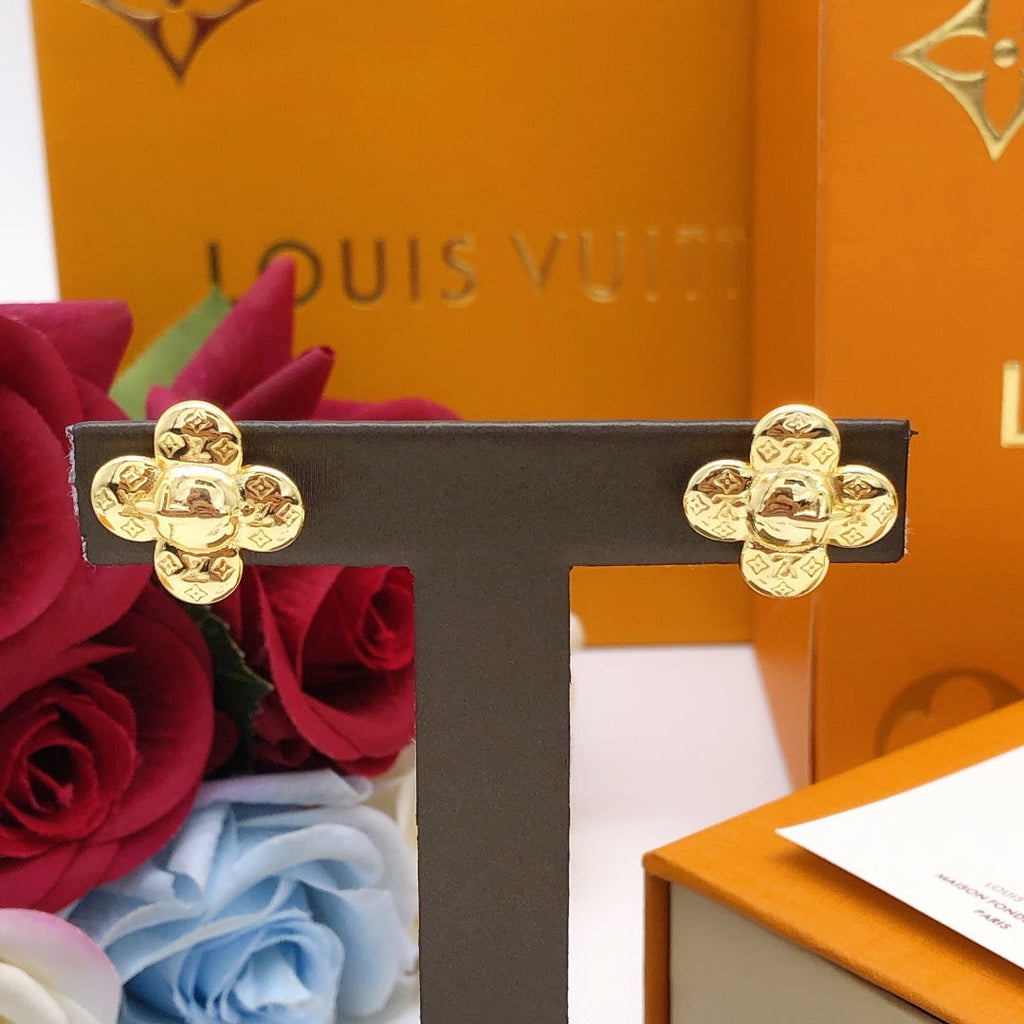Louis Vuitton Vivienne Earrings - 18K Gold