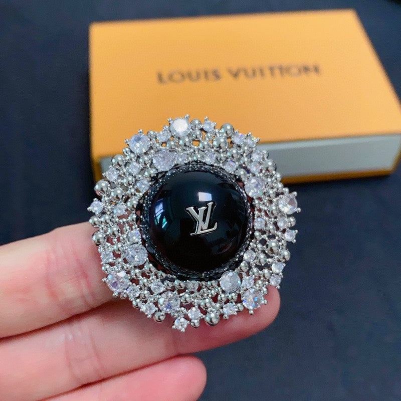 Louis Vuitton Black Ball Brooch