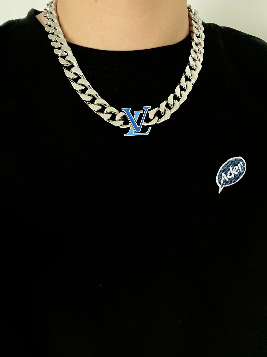 Louis Vuitton Blue Chain Necklace