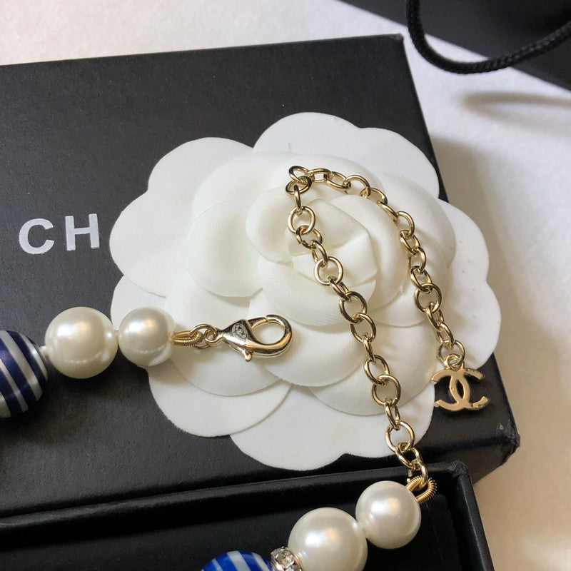 Chanel Blue Pearl Bracelet
