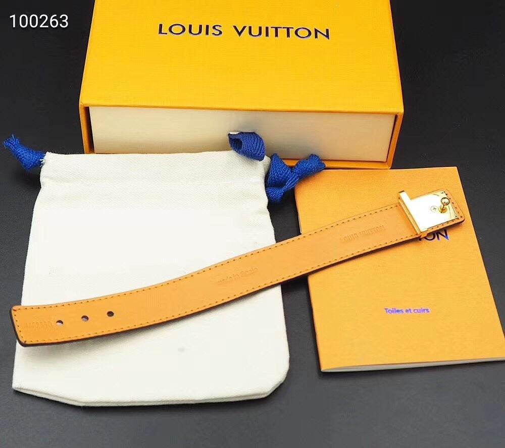 Louis Vuitton Leather Bracelet