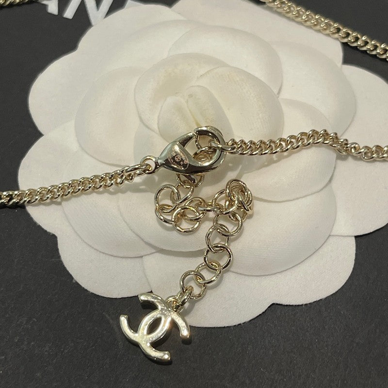 Chanel Gold Bow Tie Necklace