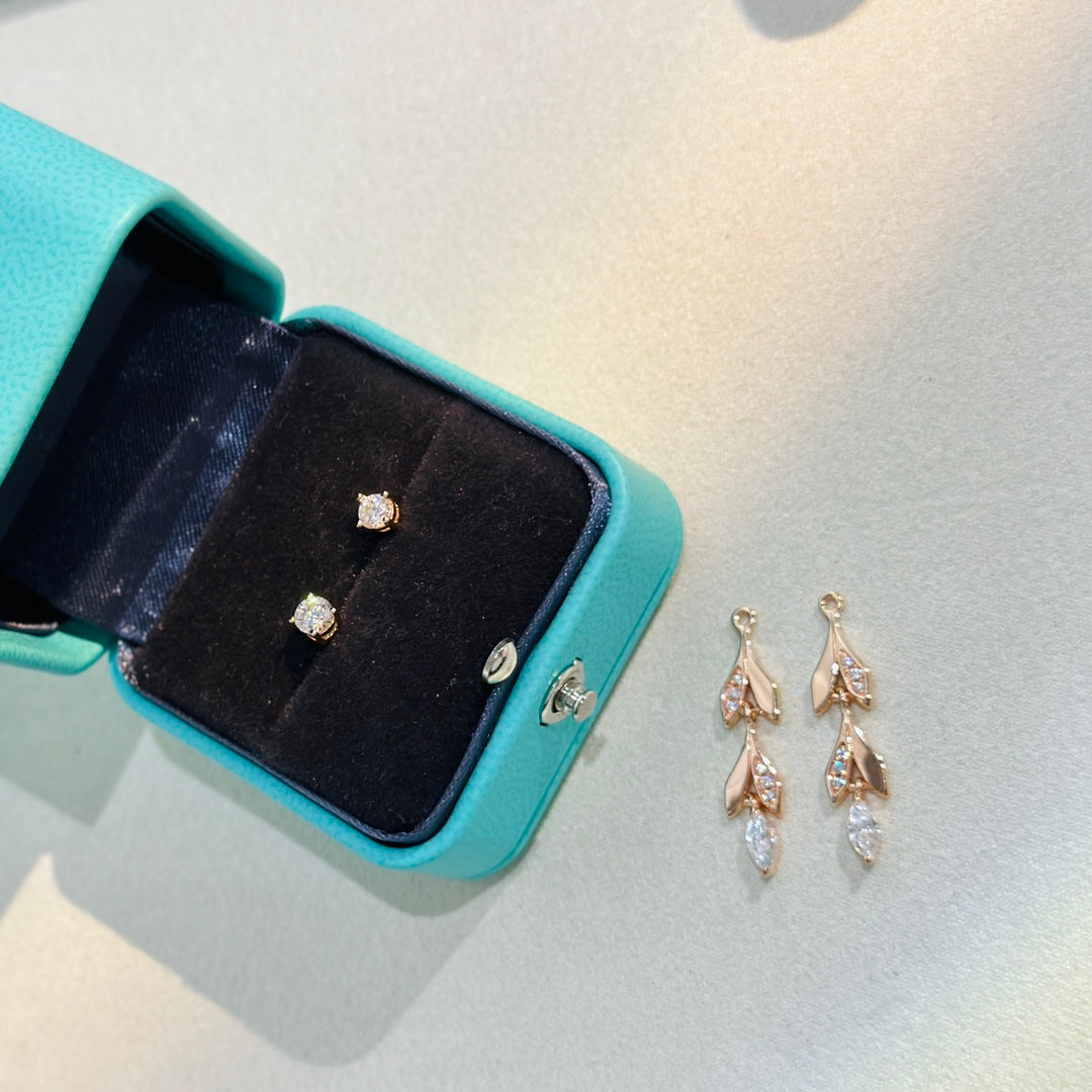 Tiffany Victoria Vine Convertible Drop Earrings - 18K Gold